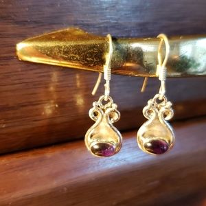 Sterling Silver and Amethyst Earrings